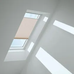 VELUX Plissee Leinen 1275, F06, Aluminiumschiene,Elektro,GGU,VELUX