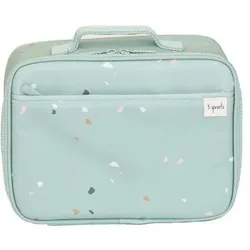 3 Sprouts Lunch bag - Terrazzo / Green (ILBTGN), Lunchbox, Mehrfarbig, Grün