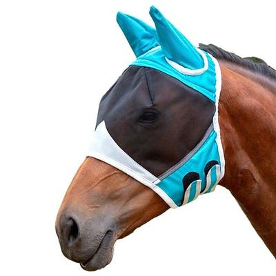 atmungsaktive Pferdemaske - bequeme Mesh-Fliegenmaske mit Ohren - Reitsportbedarf - für Pferde - für den Sommer Outdoor-Reiten - perfektes Geschenk für Pferdeliebhaber