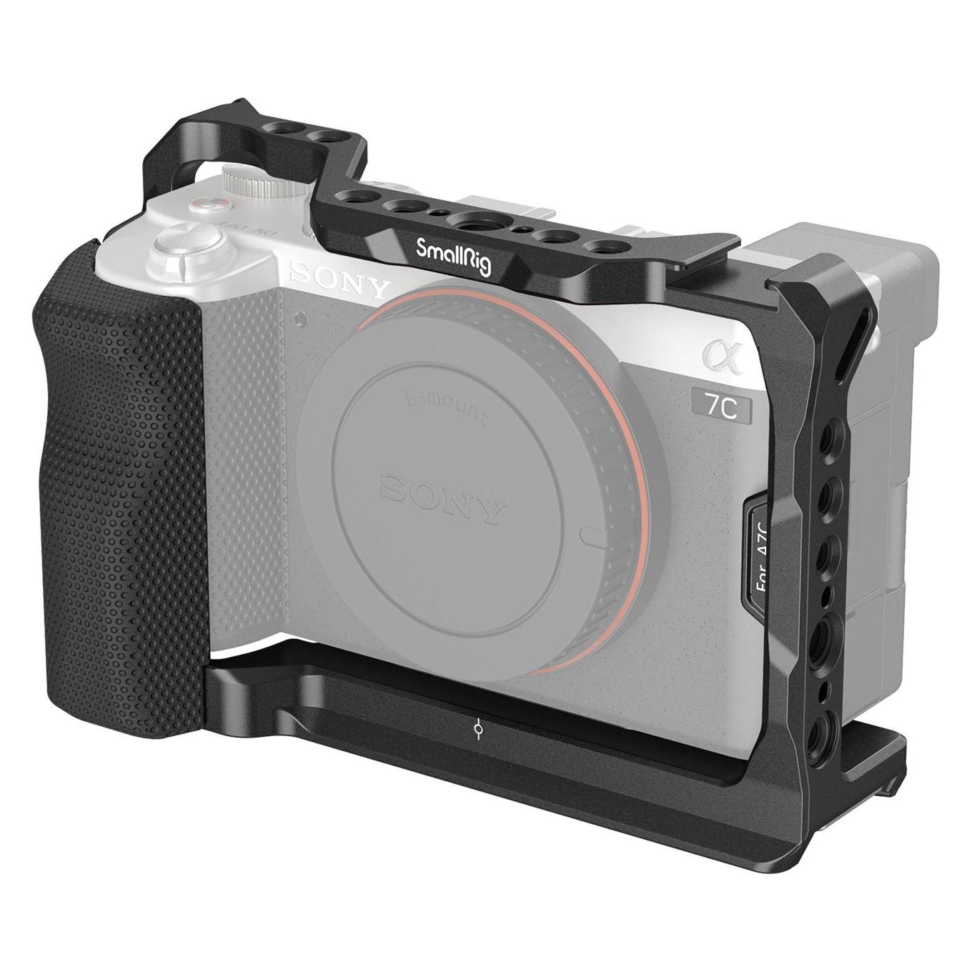 SmallRig 3212 Cage mit Seitenhandgriff für Sony A7C Kamera (Cage) (3212B)