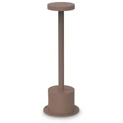Ideal Lux LED Pollerleuchte TOFFEE D080 H025, 8W, 3000K, 800lm, IP65, kaffee IDEA-347752