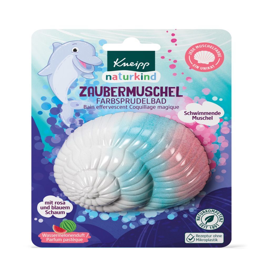 Kneipp naturkind Zaubermuschel Farbsprudelbad 85 g Salz