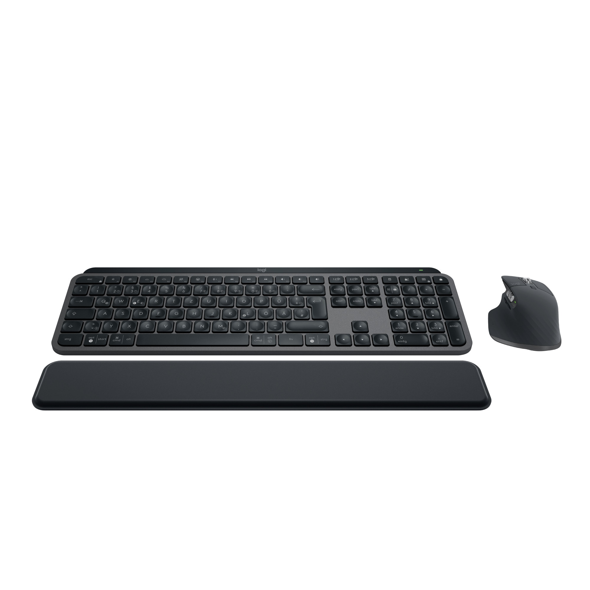Logitech MX Keys S Combo Grafit, Kabellose Maus-Tastaturkombination, US-Layout, Bluetooth, Logi Bolt, Unterstützt Logi Options+