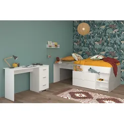Parisot Kinderzimmer 2-teilig "Milky 17" Weiß / Grey Loft