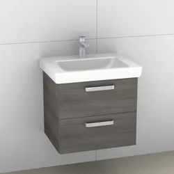 Artiqua 414 Waschtischunterschrank für Subway 2.0 7113F1 Graphit Struktur quer, 414-WU2L-V63-7070-40 414-WU2L-V63-7070-401