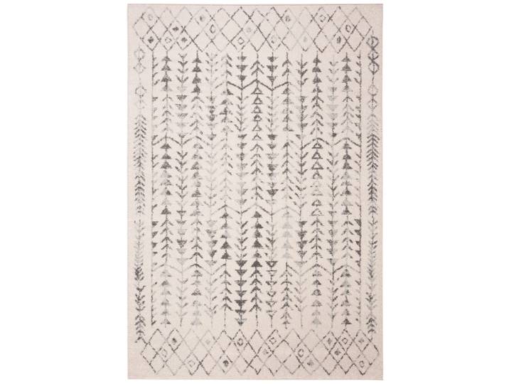 Tapis bohémien en polypropylène blanc/gris, 160 x 229 cm