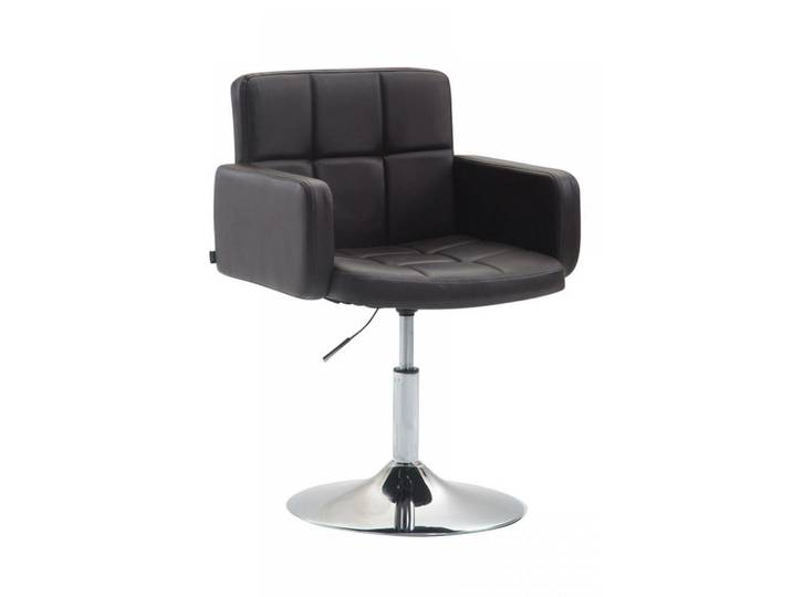 CLP Sessel Lederlook braun, Braun, Metall, 58x80x48 cm, Esszimmer, Stühle, Armlehnstühle