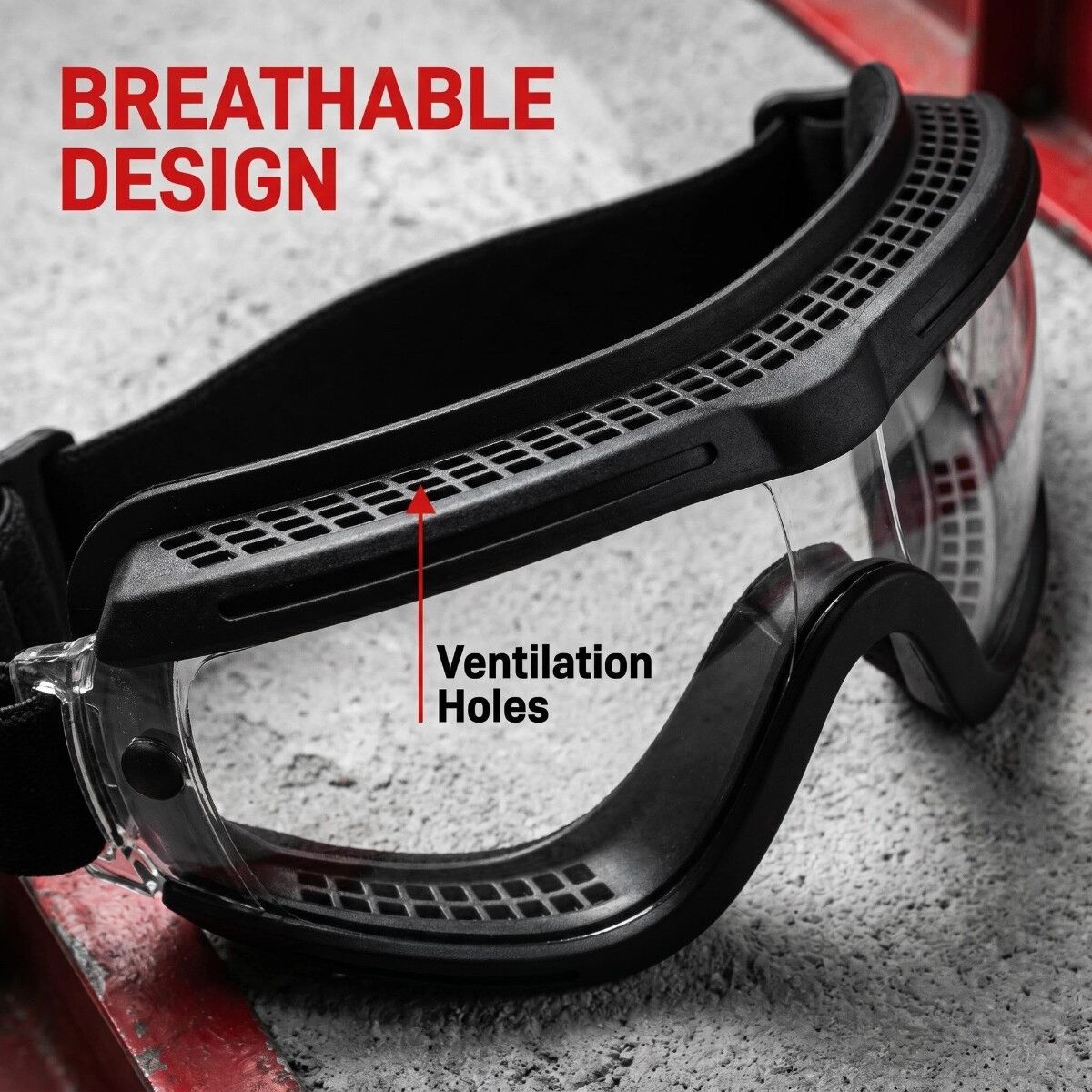 INF Hundebrille Outdoor UV-Schutz mit beschichteter Linse – Vollabdeckung schlagfester TPU Rahmen, gepolsterte Nasenauflage,