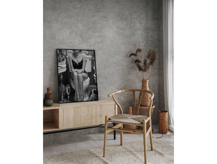 Impression artistique Glamour Break Revêtement : verre acrylique Structure : hêtre laqué Multicolore 52 x 62cm