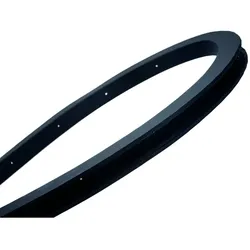Rutec Projekt Zubehör für LED Strips VARDAflex Platin Q 3D - Flexibles Silikon-Profil ANOLE, 100cm, schwarz RUP-PFH352