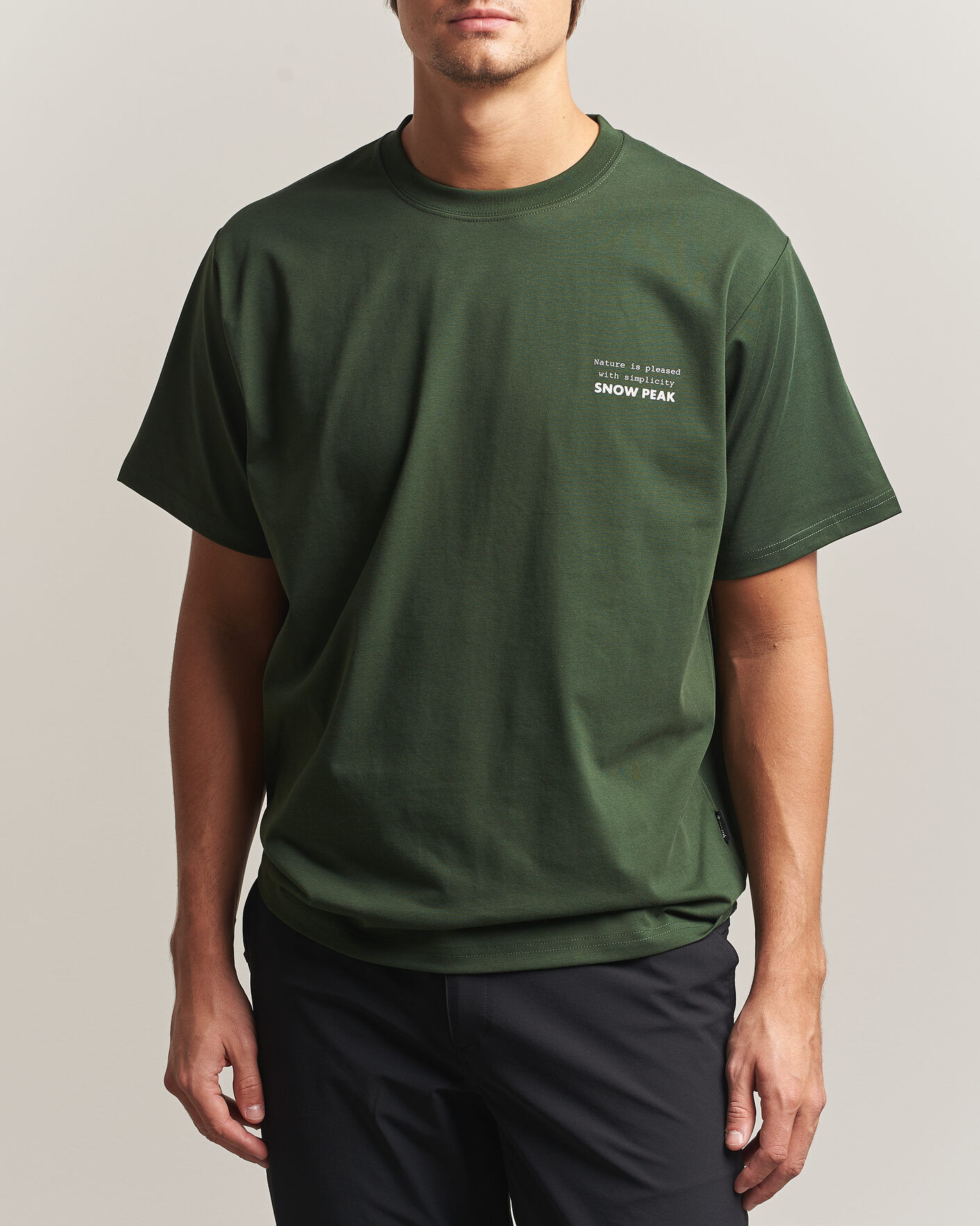 Snow Peak Elemental Balance T-Shirt Dark Green men XL Grøn