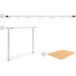 AVANTI Esstisch Erweiterung Kiefer Weiß 222 cm