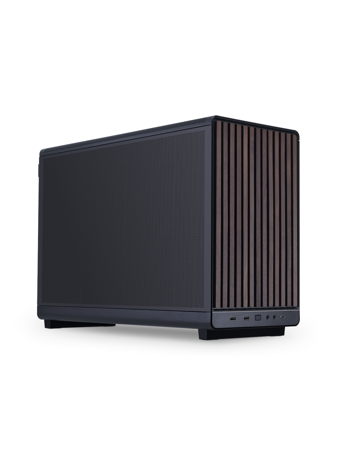 Lian Li DAN cases A3-mATX Wood edition (Walnut) - Gehäuse - Minitower - Schwarz