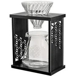 Hario Drip Stand Set AYA dripper z stojakiem czarny, Zubehör Kaffeemaschinen, Schwarz