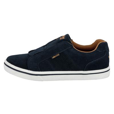 Sneaker LICO "Freizeitschuh Jimdo Slipper", Herren, Gr. 40, blau, Veloursleder, Schuhe Sneaker