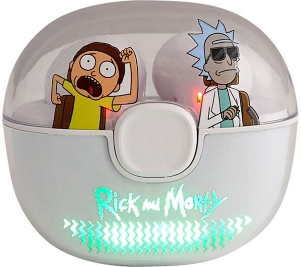 LAZERBUILT Rick & Morty Space Cruiser Wireless Bluetooth Earbuds - Grey & Green