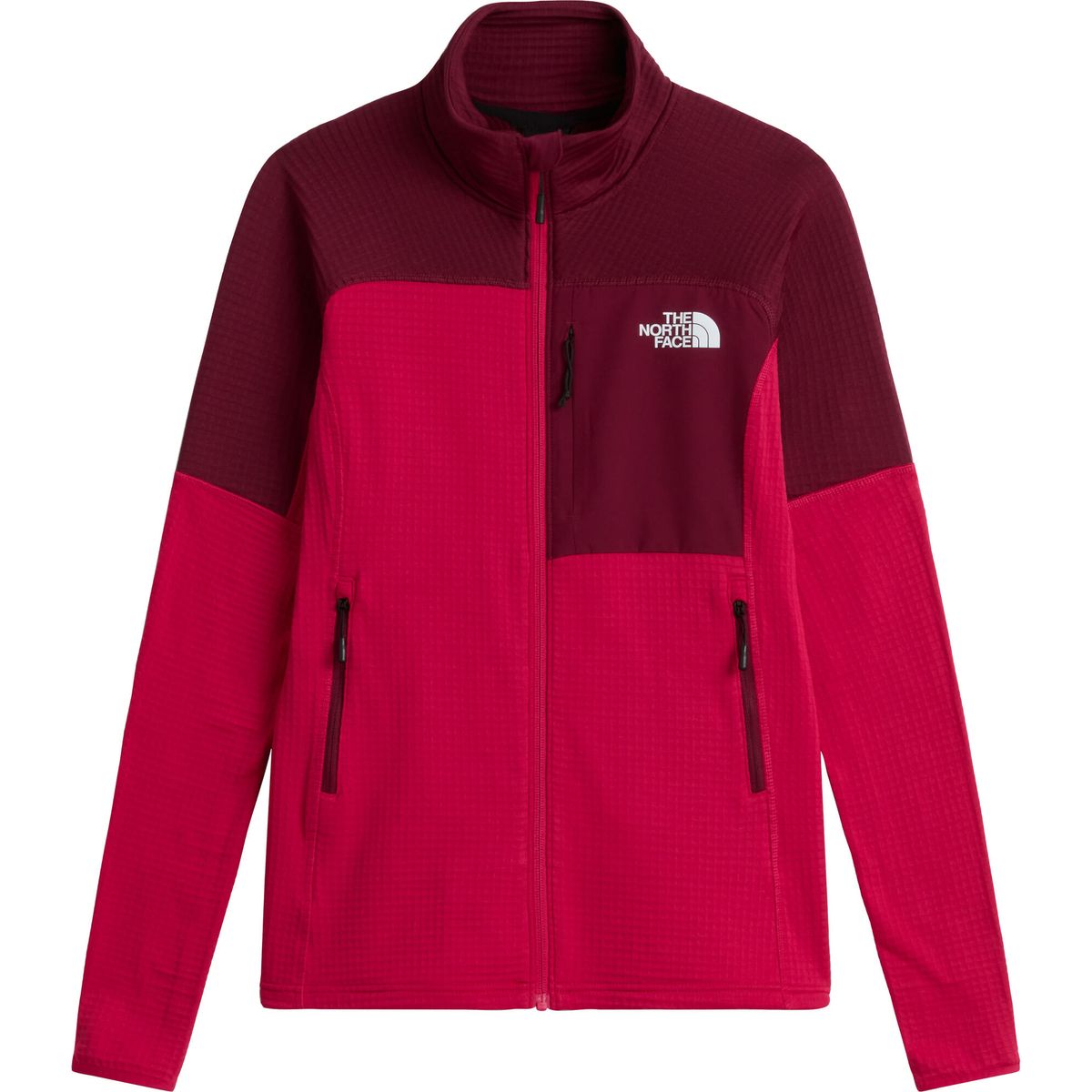 The North Face Womens Polartec Powergrid Stormgap Jacket lali guran/burgundy cru (S69) S NF0A8G32S69-S