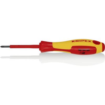 Knipex Knipex-Werk 98 24 00 VDE Kreuzschlitz-Schraubendreher PH 0 Klingenlänge: 60 mm DIN EN 60900