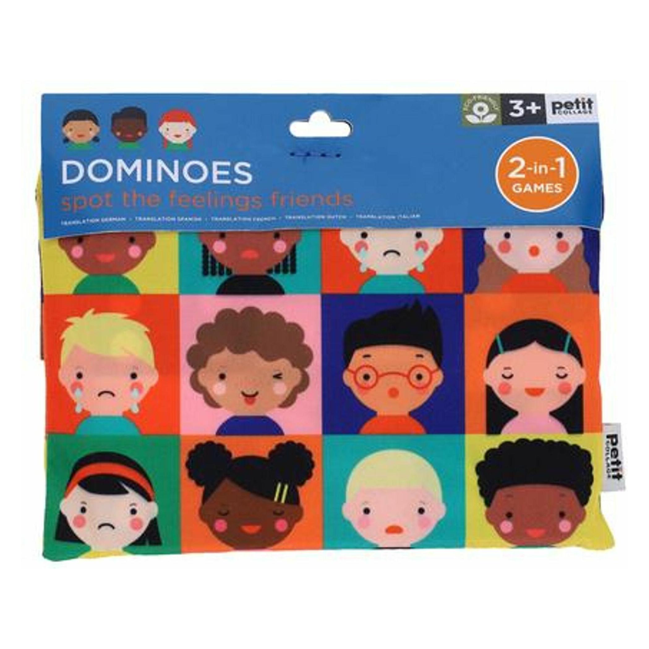 Petitcollage Dominoes Spot the Difference Feelings Friends (Deutsch) (PTC665)
