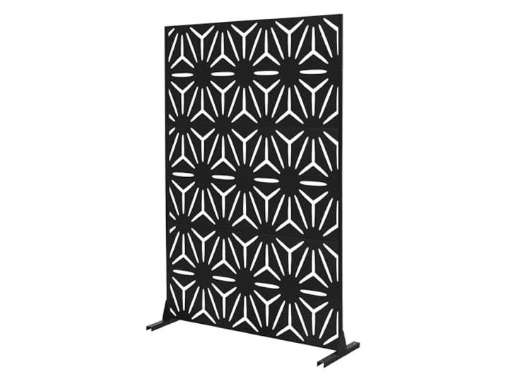 ML-Design Metall-Sichtschutz Torino 120x180 cm, aus Stahl, Raumteiler - 3 Paneele, Trennwand erweiterbar mit Ständer, Paravent freistehend, Deko Sichtschutzwand wetterfest für Garten Balkon Terrasse