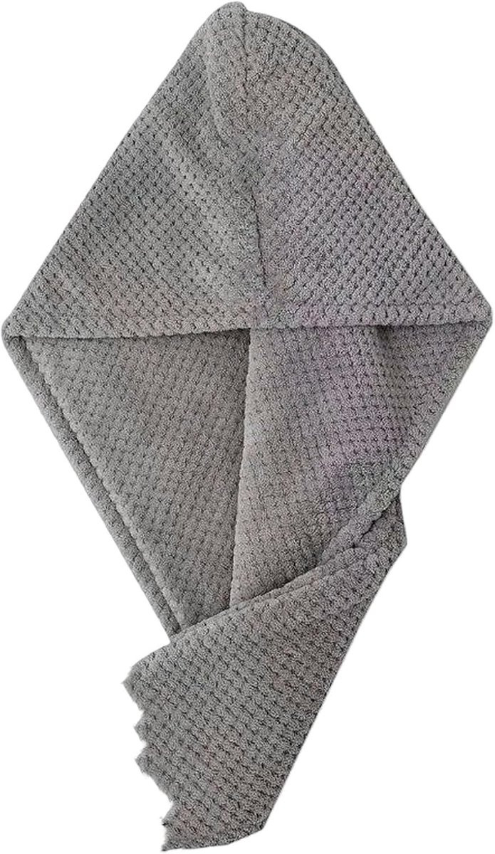 Haardroog Turban Microvezel Handdoek voor het haardrogen met draai- en knoopsluiting - Roze