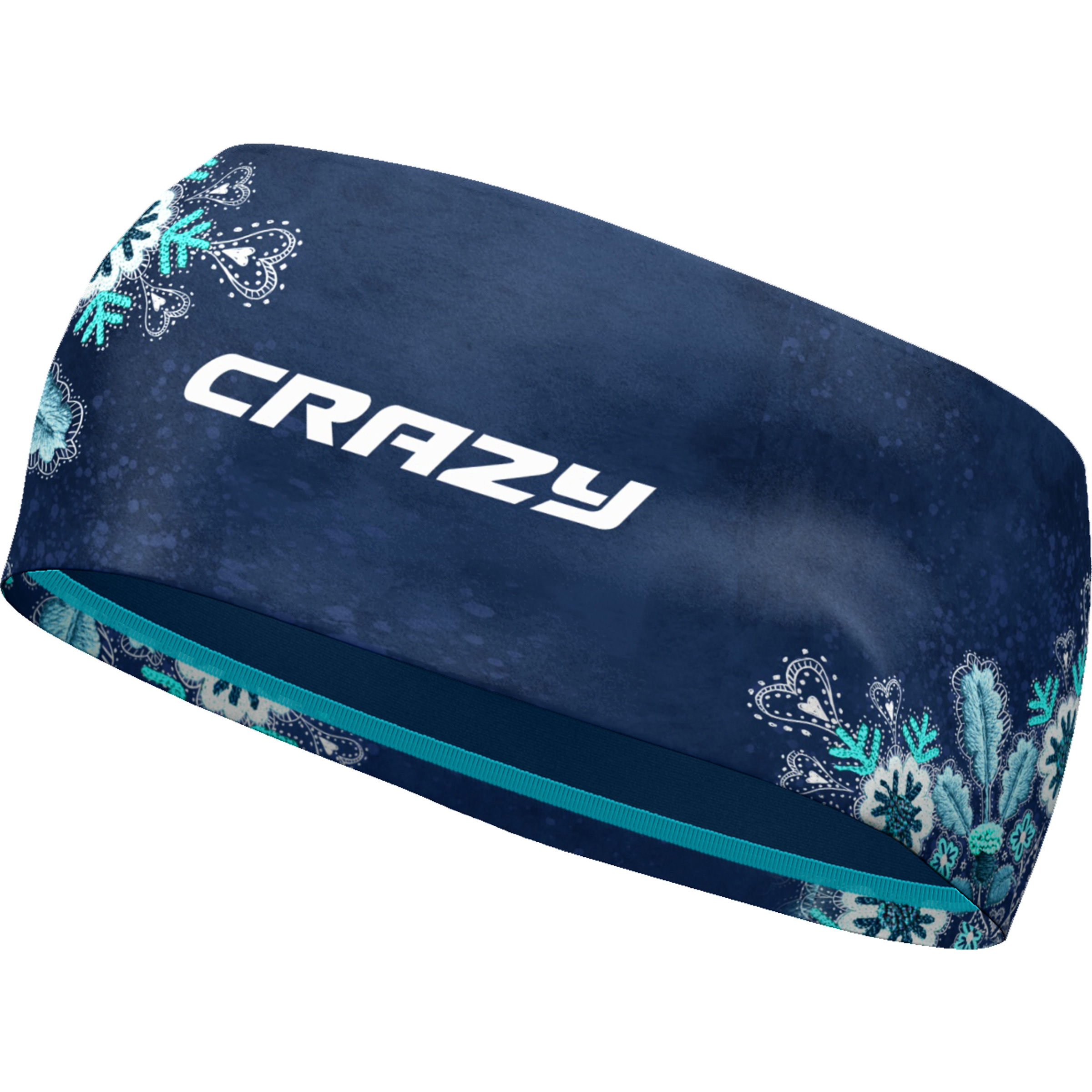 Crazy Double Stirnbänder blau Größe M Trekking Elastisch