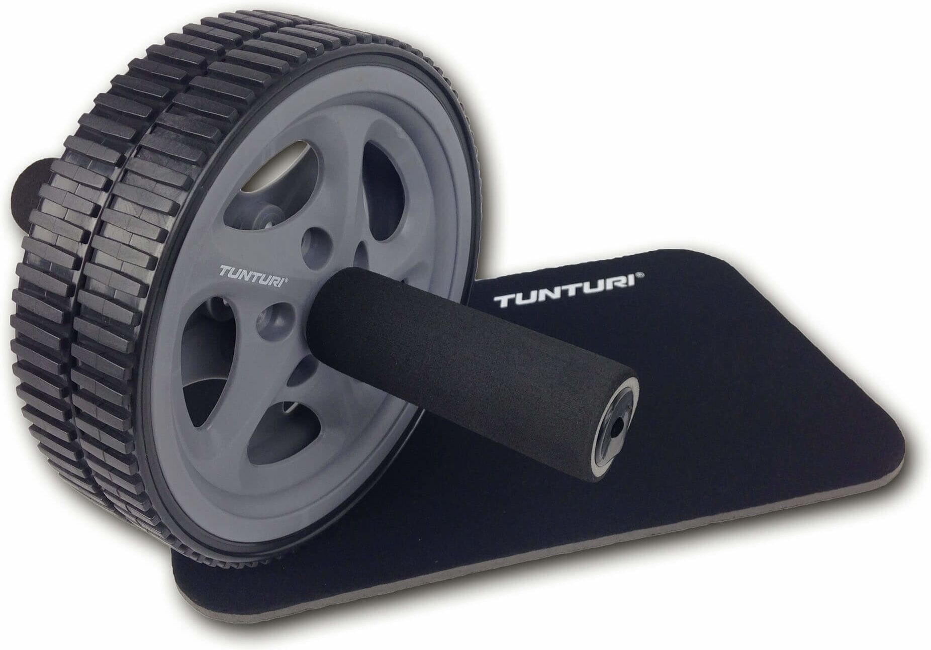 Tunturi Rueda de ejercicio Deluxe . Negro