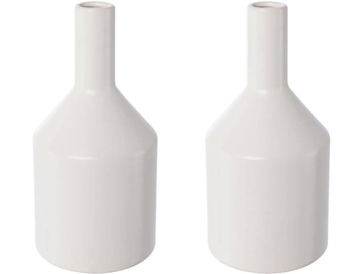 Dekovase CREATIV HOME Vase , weiss (weiß), H:20cm Ø:10cm, Vasen, Dekovase, im formschönen Design