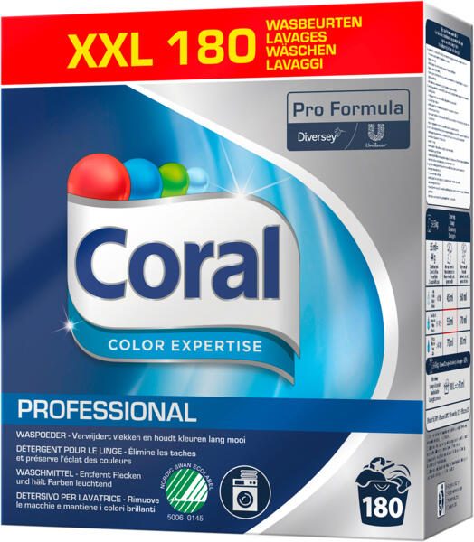 Coral XXL COLOR EXPERTISE PROFESSIONAL Waschmittel 8,0 kg 6043276000