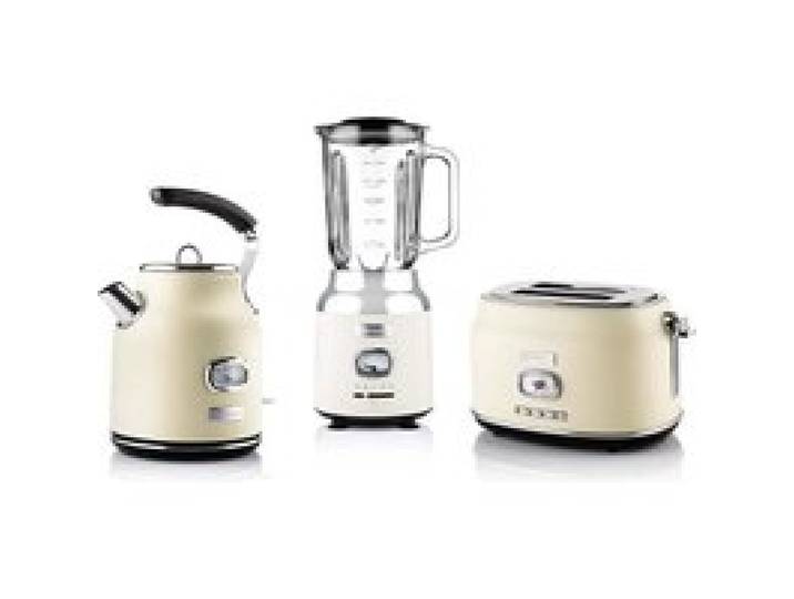 Westinghouse - Retro Serie - Kettle + Toaster 2 Slots + Blender - Blanc