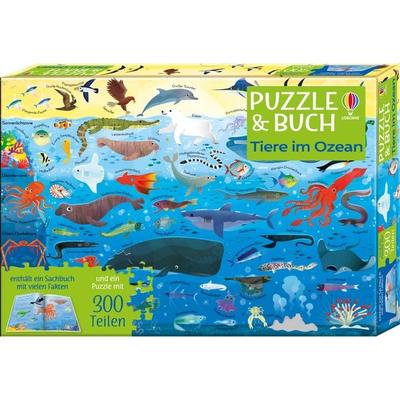 Puzzle & Buch: Tiere im Ozean