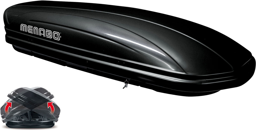 Menabo Dachbox Mania 460 Schwarz Glänzend Duo-Lift 000035400000