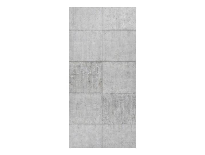 Magnettafel Beton Ziegeloptik Stahl, lackiert & Vinyl-Spezialfolie Rückseitige Aufhängungsösen Grau 37 x 78cm