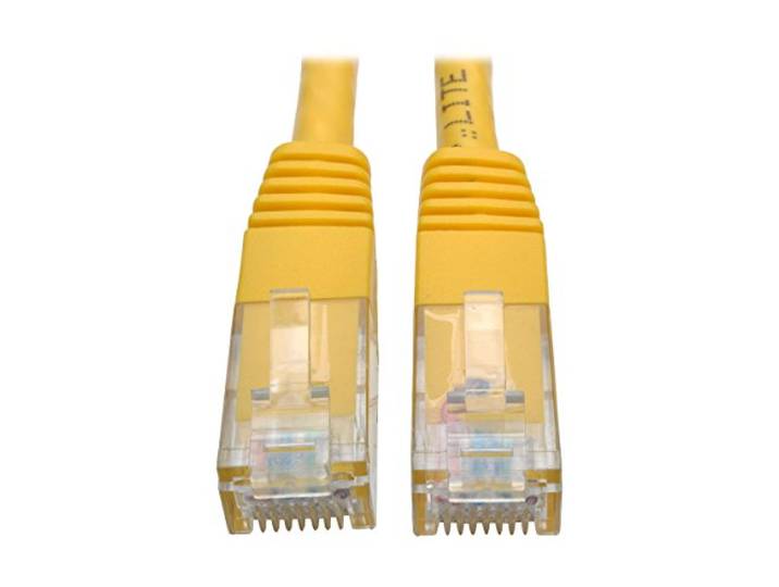 Tripp Lite Cat6 Cat5e Gigabit gegoten patchkabel RJ45 MM 550MHz Geel 20ft 20' (N200-020-YW)