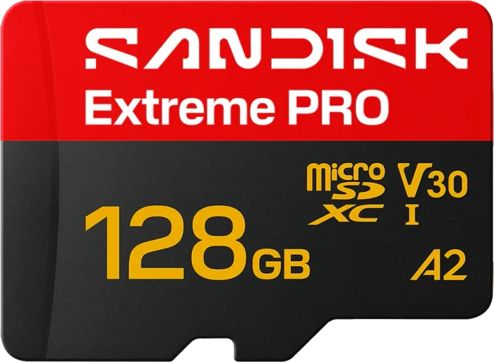 128GB SANDISK Extreme Pro microSDXC Read 250MB/s / Write 120MB/s / UHS-I