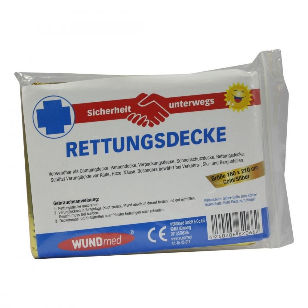 Axisis GmbH Rettungsdecke 160x210 cm Gold/silber 03694322