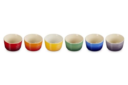 Le Creuset Stoneware Rainbow Set van 6 mini-ramekins