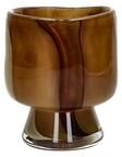 BIDK Home "Camou Glass Vase Camel Dia 3.9"""