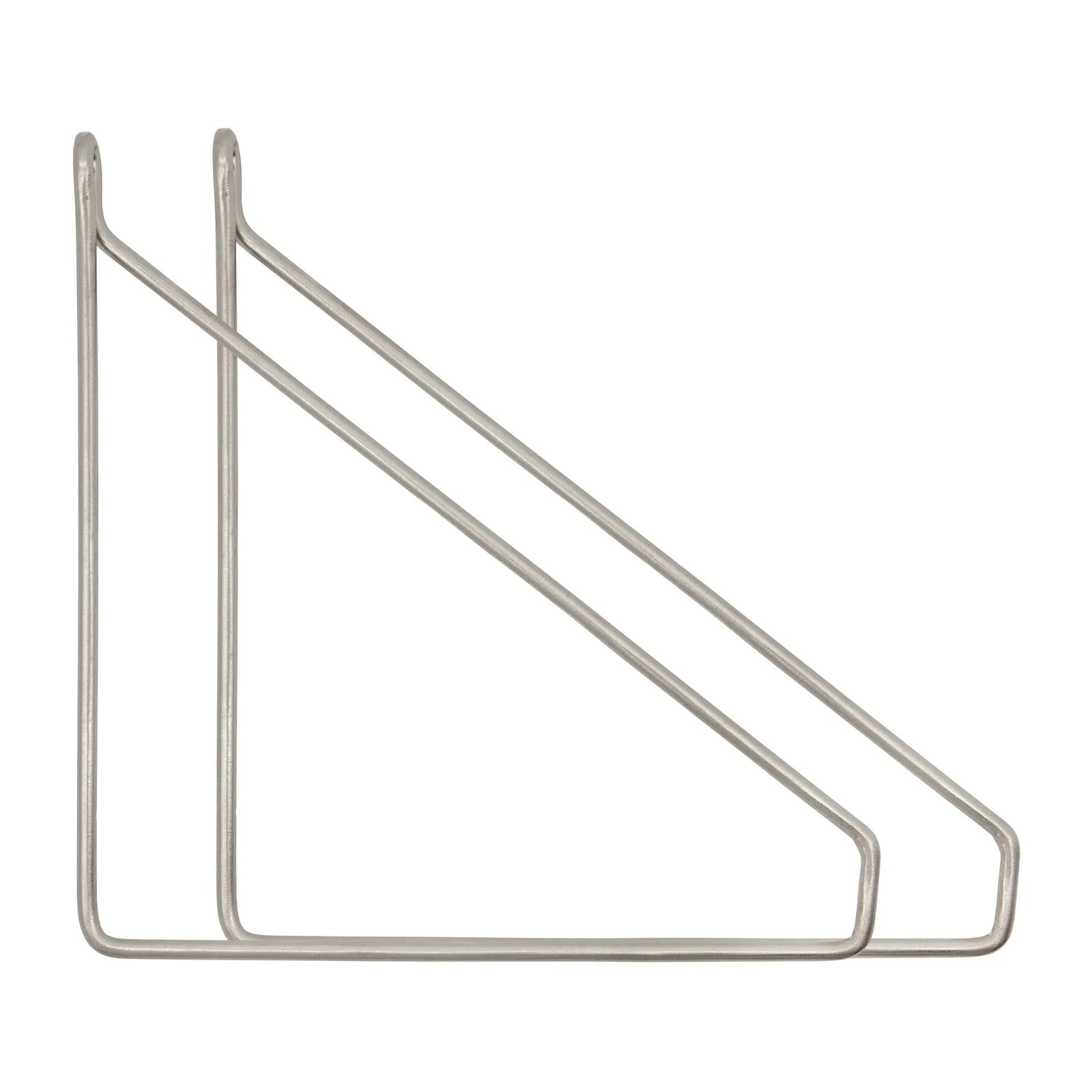 House Doctor Apart plankdragers 2-pack Geborsteld zilver