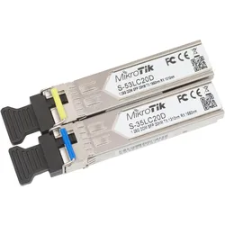 MikroTik S-3553LC20D - 1.25G Single Mode optical SFP-Modul, 20 km, Transceiver