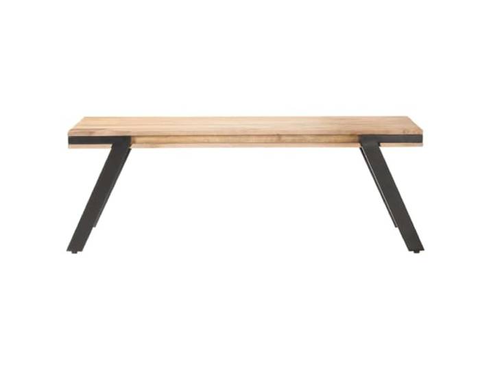 IBUQDDV Couchtisch 114x65x40 cm Massivholz Mangoholz Beistelltisch, Sofatisch, Wohnzimmertisch, Mangoholz, massive Bauweise, stabile Oberplatte, braune und goldene Maserung