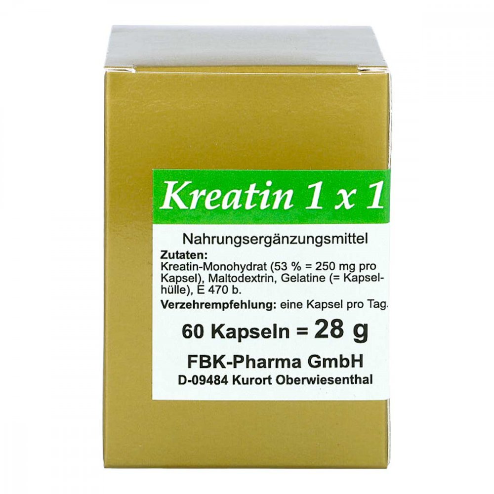 FBK-Pharma GmbH Kreatin 1x1 pro Tag Kapseln 13723935