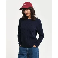 Gant für Damen. 4805315 Achter Pullover navy (S), Lässig, Wolle, Marine