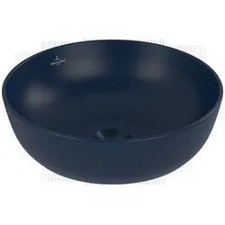 Villeroy & Boch Artis Aufsatzwaschbecken, rund, ohne Überlauf, 430x430mm, 417943R6, Farbe: Nightfall CeramicPlus