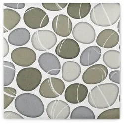 Serviette "Pebble" (Steine) aus Linclass® Airlaid 40 x 40 cm, 12 Stück