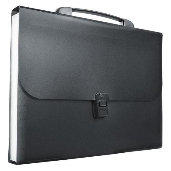 Teka Akkordeonmappe A4 PP, Griff, 13 schwarze Fächer (A4) (49019259)