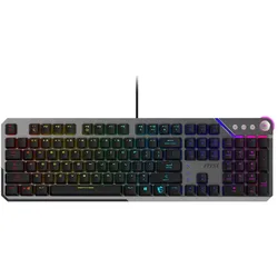 MSI STRIKE 600 V2 Silent DE Keyboard, verkabelt (DE, Kabelgebunden), Tastatur, Schwarz