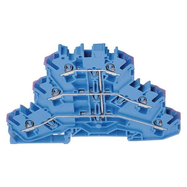 Wago Klemmenleiste dreifach 2,5mm2 blau (2002-3204)
