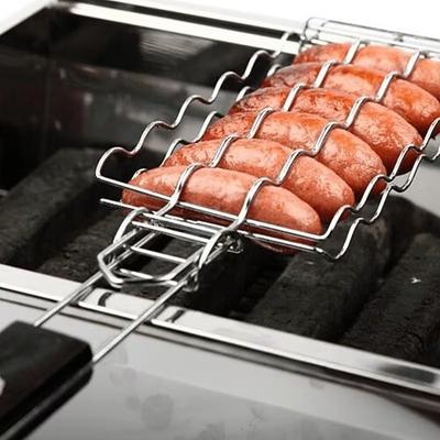 Grillkorb für Würstchen, robustes Küchenutensil für Picknicks und Camping, perfektes Geschenk für Grillfans, unverzichtbar für jeden Grillmeister