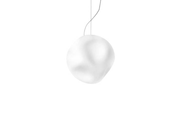 Foscarini Pendelleuchte Hoba, Design, organische Glasform, blend